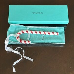 Tiffany & Co Red White Candy Cane Holiday Ornament Christmas Xmas T & Co Ireland